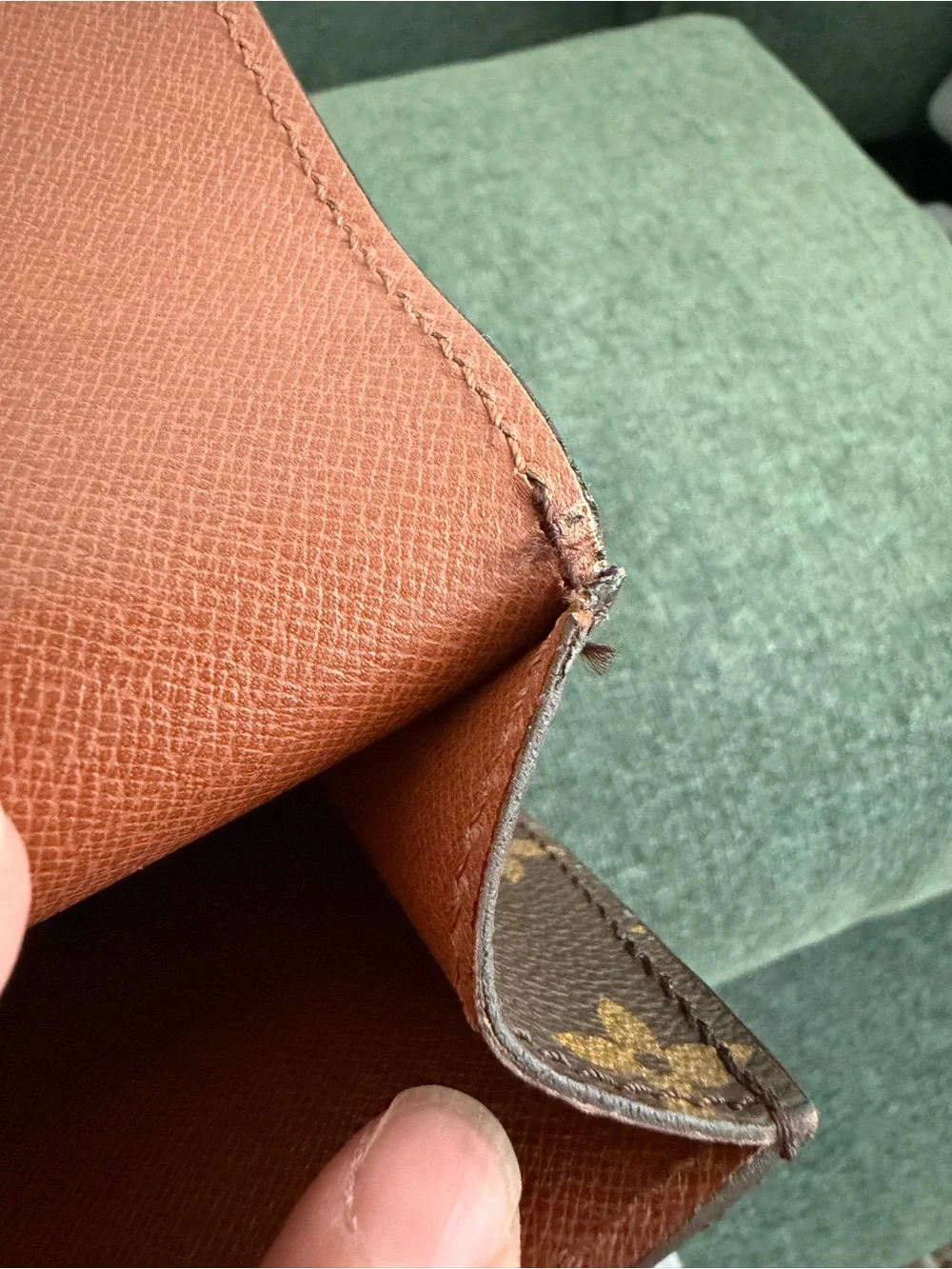 Louis Vuitton Monogram Canvas Envelope Briefcase in Brown and Tan